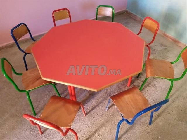 Tables scolaires, chaises scolaires\table pupitre double - 2