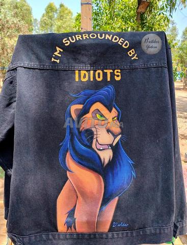 Veste customisée peinte à la main - 2