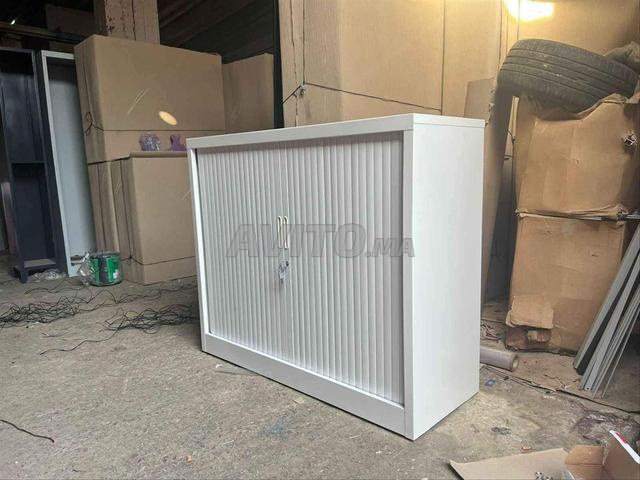 Armoire basse métallique avec 2 portes rideau - 2