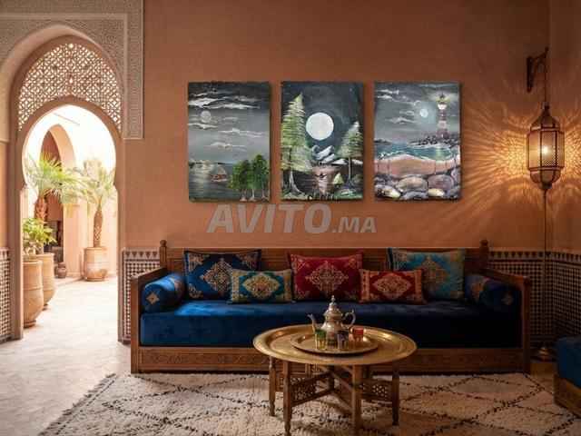 Tableaux originaux peints à la main avec peinture acrylique 70/60