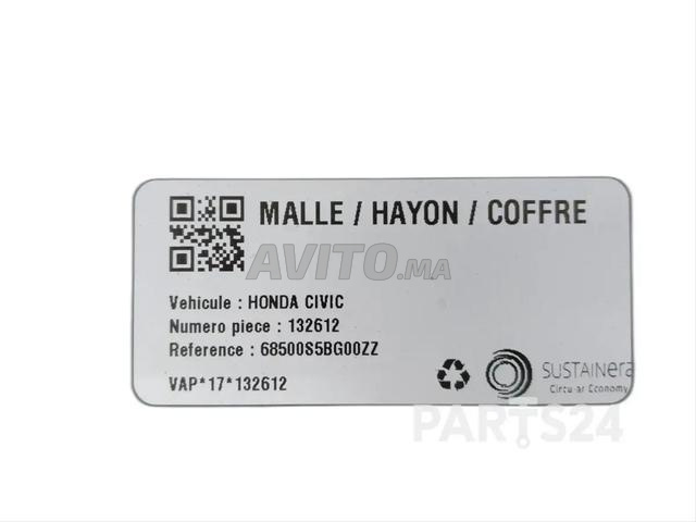Coffre arrière Honda Civic 2004 - 2