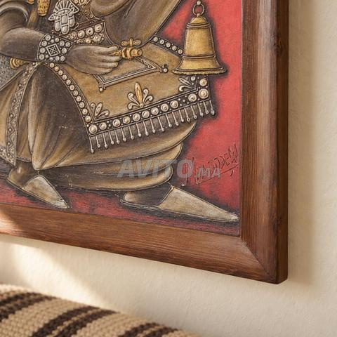 Grande peinture décorative signée - 2