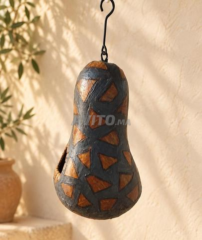 Nichoir artisanal suspendu forme calebasse - 2