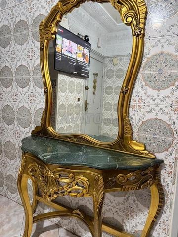 Console miroir marbre