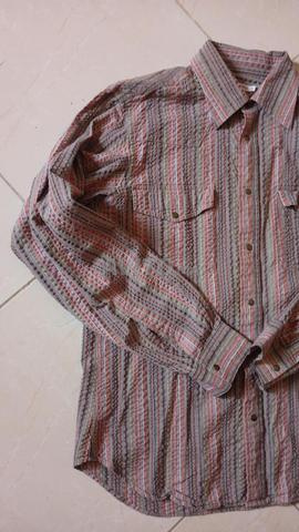 Chemise Western Rayée Vintage - Taille L - Cowboy - 2