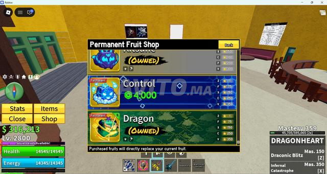 COMPTE BLOX FRUIT CHARGÉ À VENDRE - 2