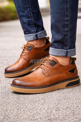 Chaussures en cuir tendance modèle 2026 - 2
