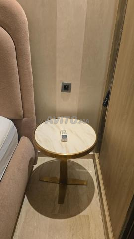 Salon en L de 3 pièces et table de 2 pièces