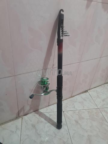 Canne à pêche Daiwa 4.50 et Moulinet 5000 et boîte d'accessoires