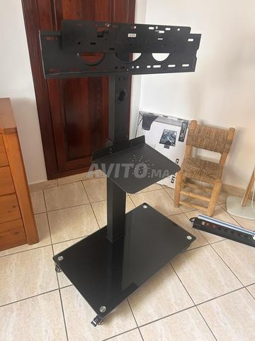 Support TV sur roulettes hauteur ajustable - 2