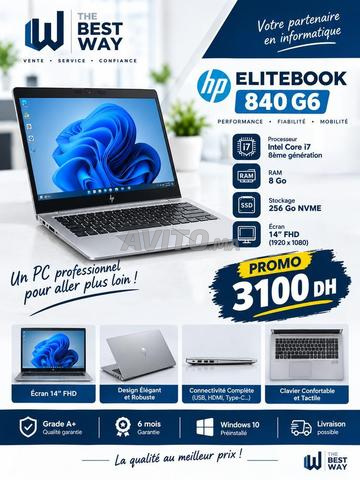 HP EliteBook 840 G6 i7 8ème Gén 8Go RAM 256 NVMe