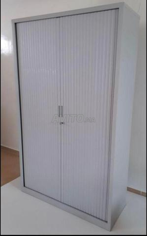Armoire haute métallique avec 2 portes rideau - 2
