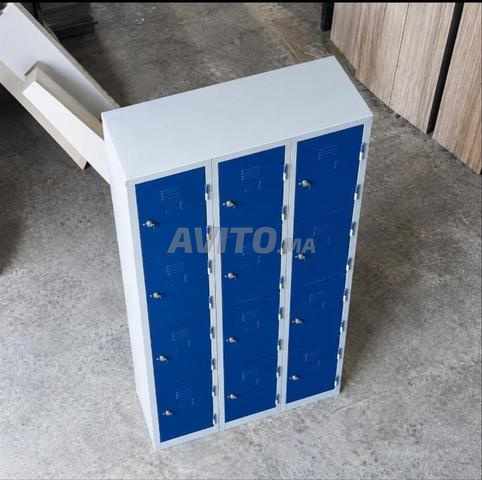 Armoire Vestiaire Monobloc Métal avec Serrure/lit - 2