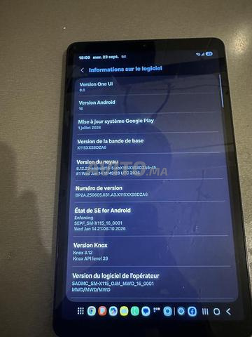 Tablette Samsung A9, moins d'un mois, neuve - 2