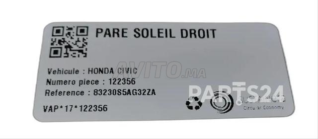 Pare-Soleil Droit Honda Civic 2004 - 2