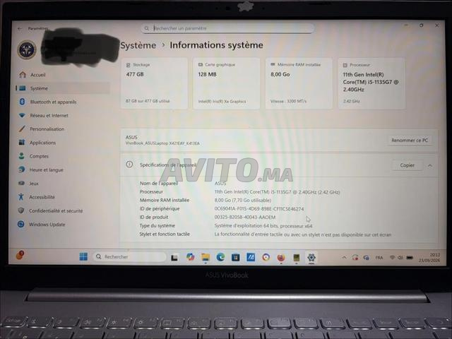 كمبيوتر محمول Asus الجيل 11 - 2