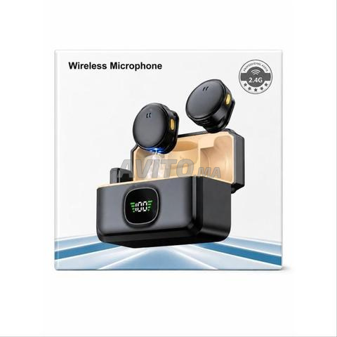 Kit de 2 microphones sans fil 2,4 GHz avec boîtier