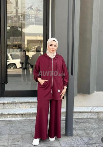 ملابس رياضية نسائية بقصة واسعة (توب مونطونيي جودة ممتازة)🧕 - 2