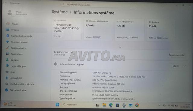 PC portable Dell Latitude 3420