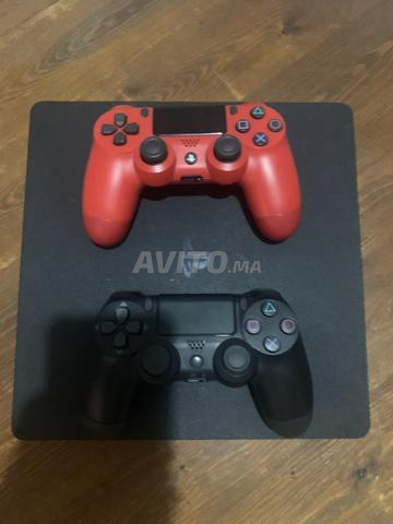 PS4 Slim flashée 1000G avec 2 manettes d'origine - 2
