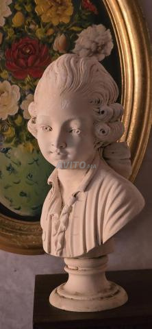 Buste Classique en Plâtre – Style Baroque / Rococo - 2