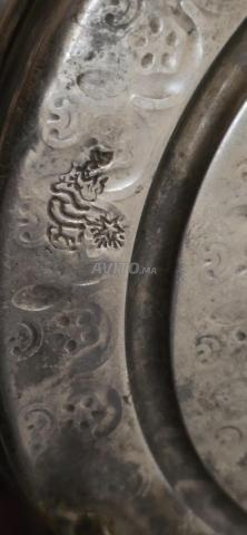 بخور نحاسي تقليدي أصيل مع طبقها - 2
