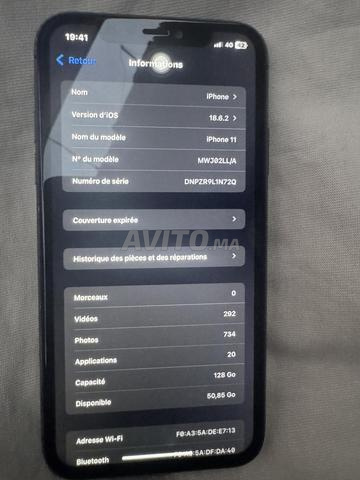 iPhone 11 128Go écran changé batterie 68% - 2
