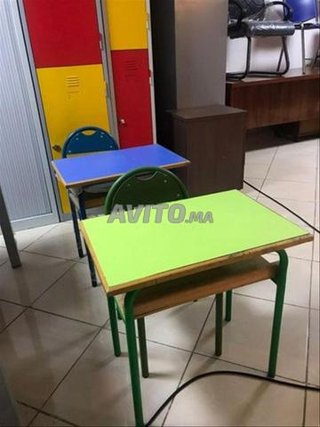 Chaise et table scolaire
