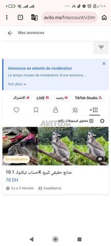 Compte TikTok 10.1K abonnés réels à vendre - 2