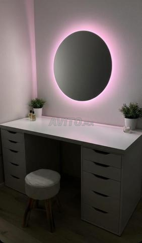 Coiffeuse de luxe avec miroir LED – Nouvelle - 2