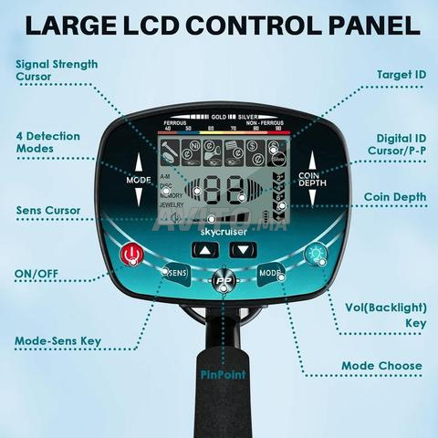 – Détecteur de métaux étanche avec écran LCD - 2