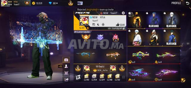 Compte Free Fire