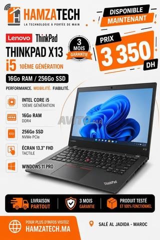 Lenovo ThinkPad X13 i5 10e 16Go 256Go Tactile