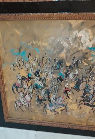 Grande toile signée Hassan El Glaoui - 2