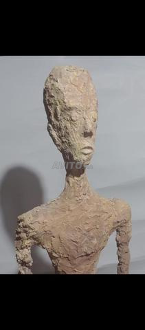 Statue 1.80 m en plâtre signé - 2