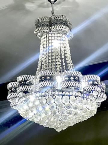 Lustre en cristal 10 ampoules économiques - 2