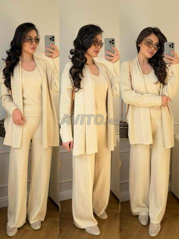 Ensemble 3 pcs en maille douce - 2