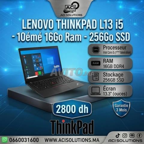 لينوفو ثينك باد L13 i5 الجيل العاشر رام 16 جيجا اس اس دي 256 جيجا