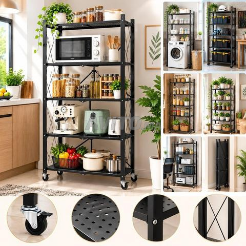 Étagères de cuisine pratiques et pliables. - 2