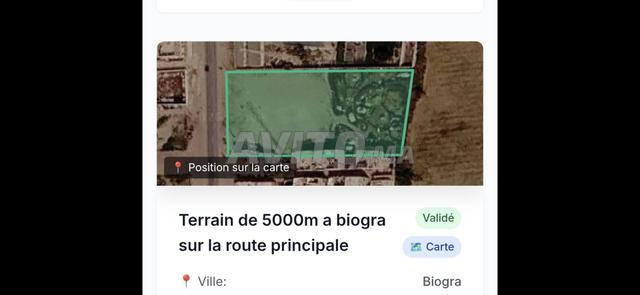 أرض 5000 متر على الطريق الرئيسي