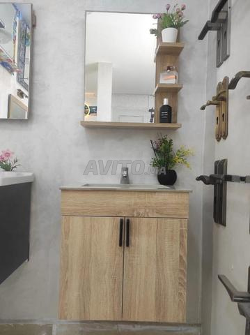 Ensemble de salle de bain avec miroir – Meuble Salle de Bain neuf - 2