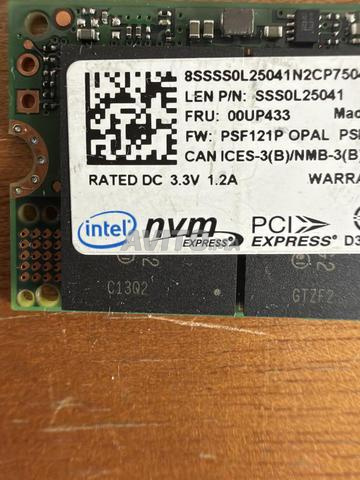 NVMe Intel 256gb - 2