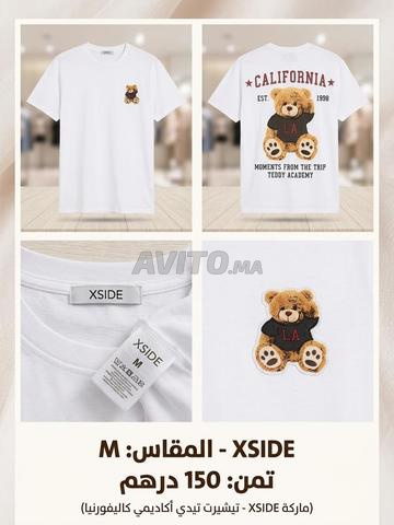 تيشيرت XSIDE أبيض مقاس M بحالة جيدة جداً - 2