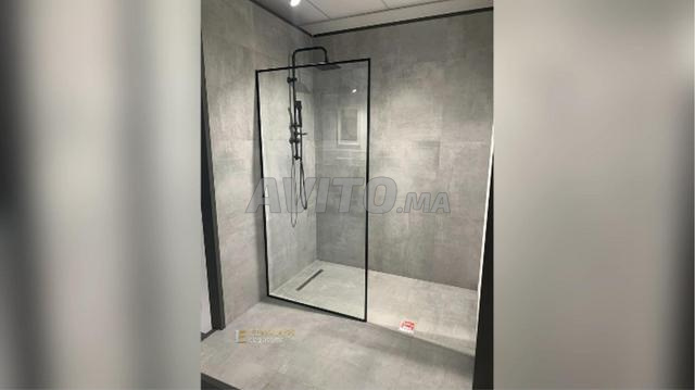 Paroi de douche en verre sur mesure avec pose - 2