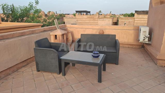 Lot de 2 tables 1 canapé et 1 fauteuil - 2
