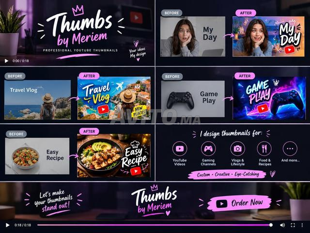 Conception de miniatures professionnelles pour YouTube qui attirent les vues - 2