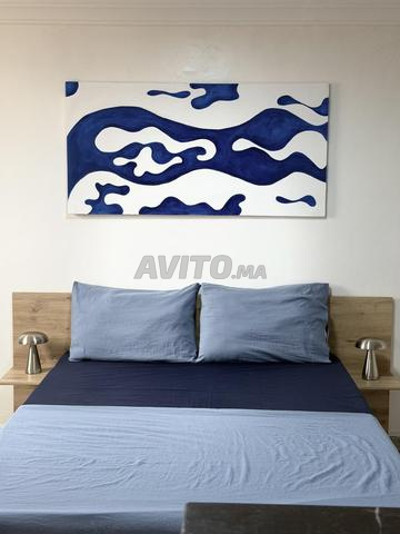 Tableau abstrait fait main, 130×80 cm - 2