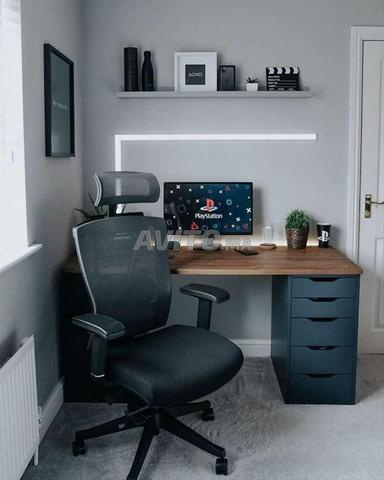 Bureau gamer coiffeuse avec LED - 2