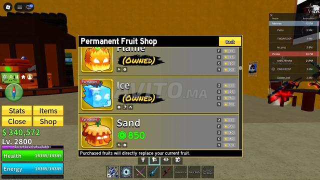 Compte Blox Fruits - 2