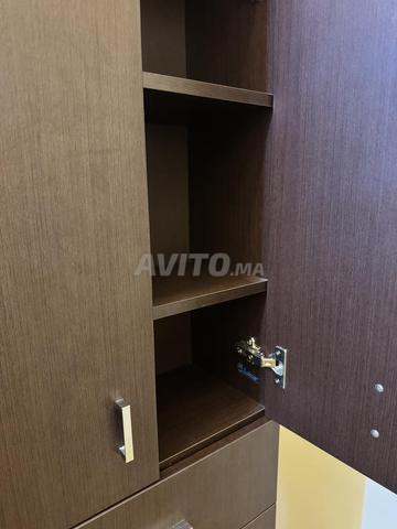 Armoire MDF marron 4 portes - encore propre - Tétouan - 2